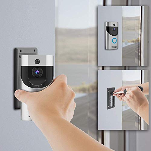 Video Doorbell UOON WiFi Doorbell Camera Low Power 720P HD Video, Two-Way Talk, PIR Motion Detection & Video Night Vision Support Android and iOS Silver